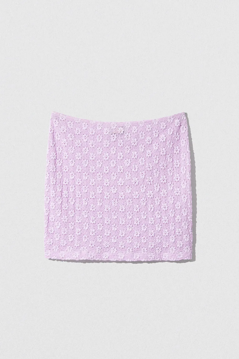 Rubi Mini Skirt Lilac Floral Lace