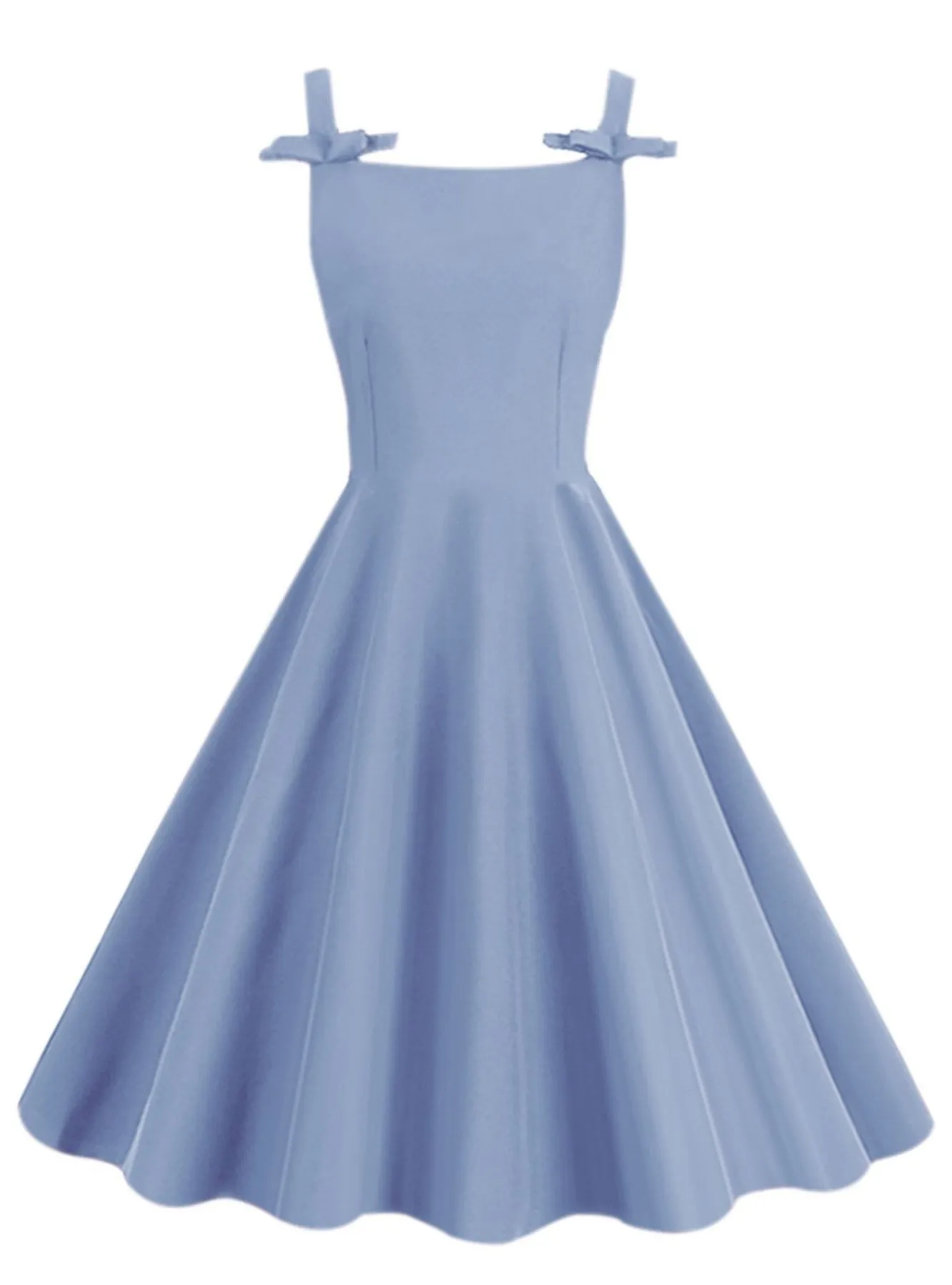 Sleeveless bow suspender dress