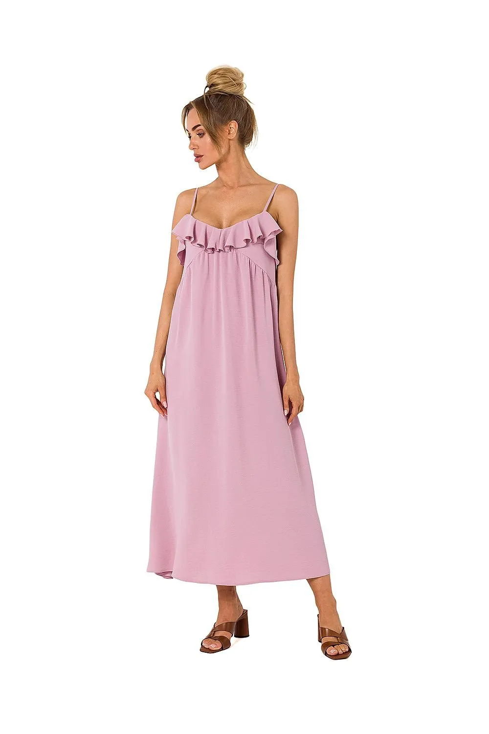 TEEK - Ruffled Top Long Tank Dress