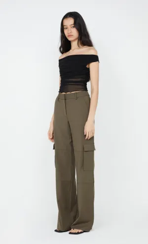 TERI POCKET PANT - OLIVE