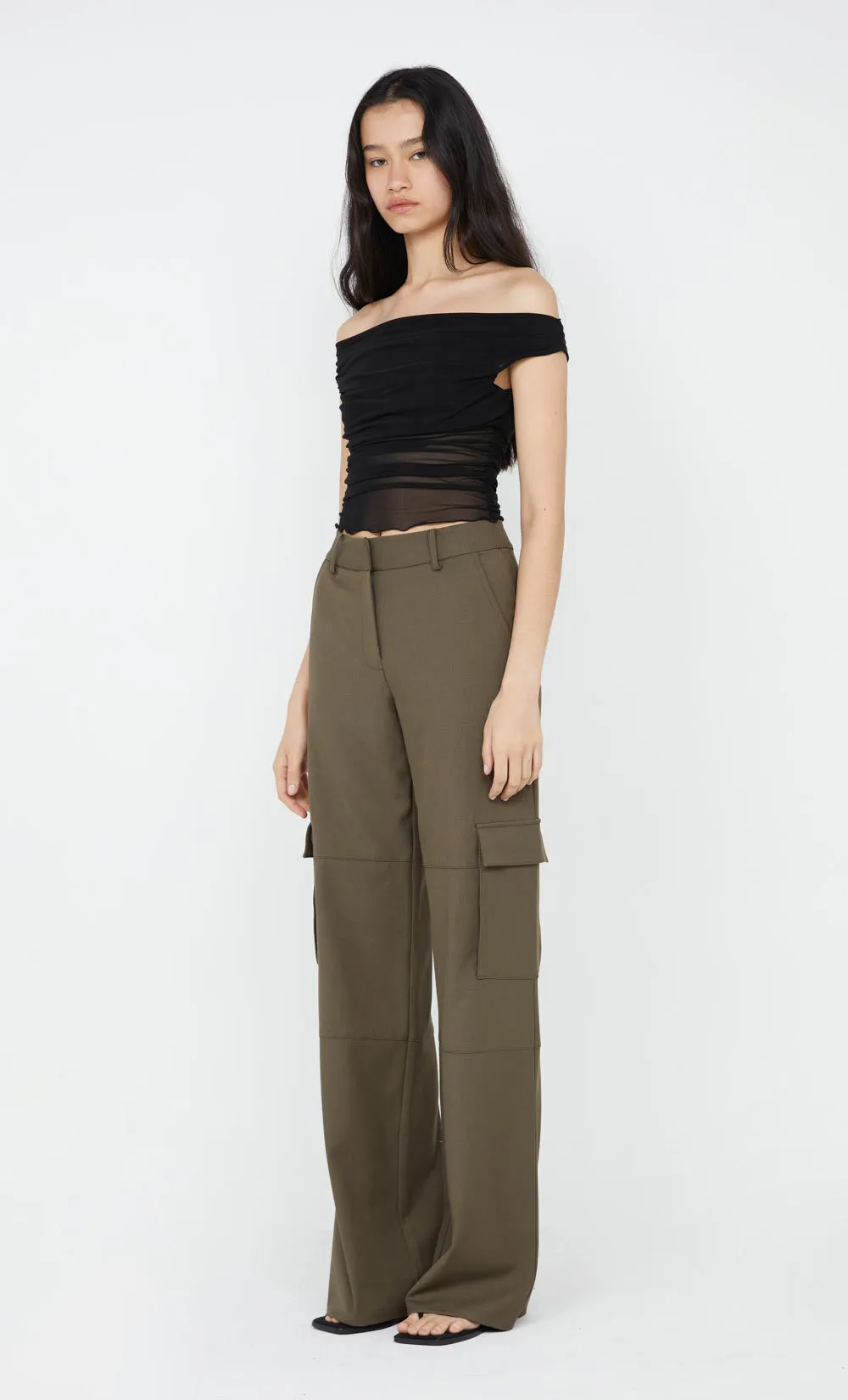TERI POCKET PANT - OLIVE