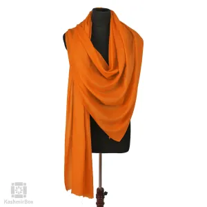 Tiger Orange Basic Woolen Shawl