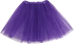 Tutu Skirts for Women Summer 3 Layers Dance Tulle Skirts Lightweight Layered Fancy Costume Solid Color Tie Dye Skirt