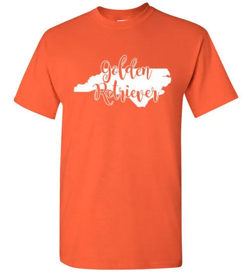 Unisex and Youth NC Golden Gildan Short Sleeve White Print T-Shirt