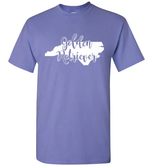 Unisex and Youth NC Golden Gildan Short Sleeve White Print T-Shirt