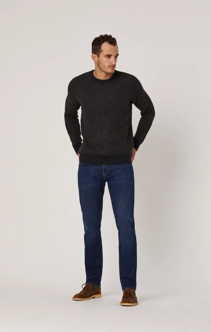 ZACH STRAIGHT LEG IN INK BRUSHED CASHMERE