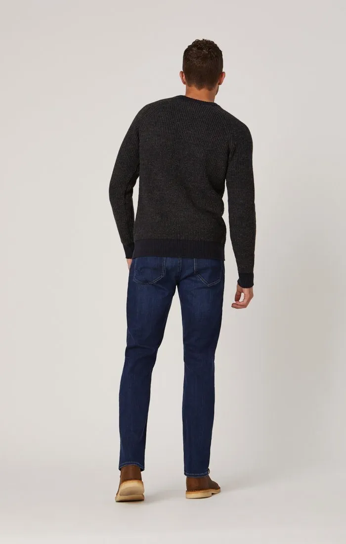 ZACH STRAIGHT LEG IN INK BRUSHED CASHMERE
